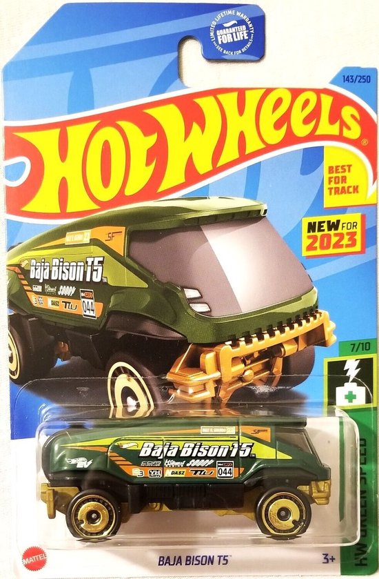 Hot Wheels Baja Bison T5 Green Truck 1:64 van Hot Wheels