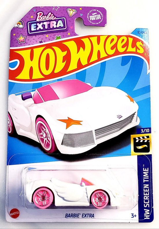 HOT WHEELS BARBIE EXTRA WIT 57/250 1:64 van Hot Wheels