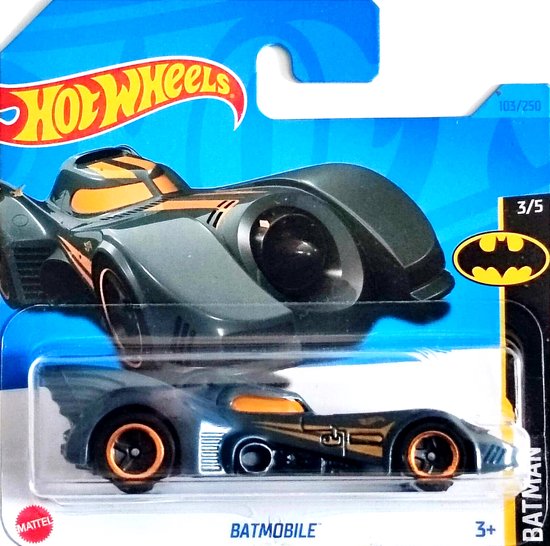 HOT WHEELS BATMAN BATMOBILE GREY 103/250 (1:64) HW BATMAN 3/5 van Hot Wheels