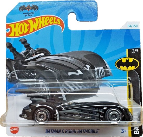 HOT WHEELS BATMAN & ROBIN BATMOBILE 54/250 BLACK 1:64 van Hot Wheels