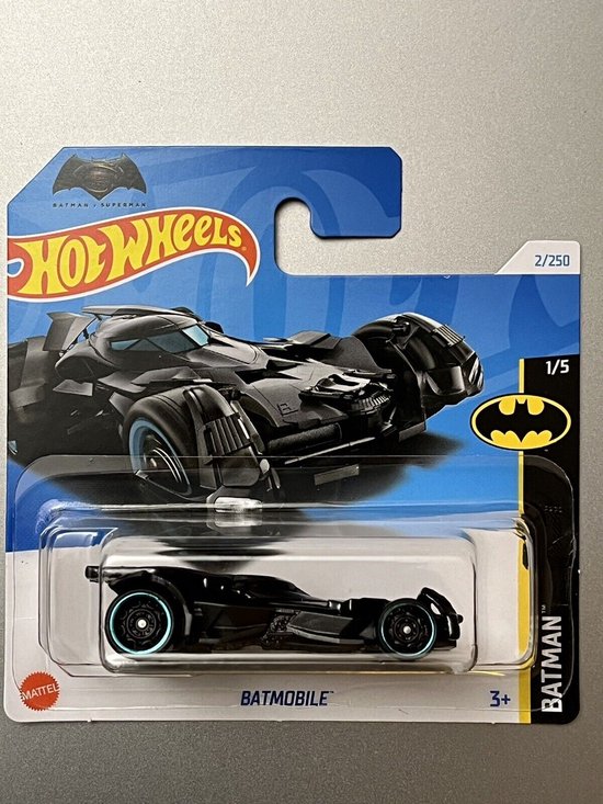 HOT WHEELS BATMOBILE 02/250 1:64 ZWART van Hot Wheels