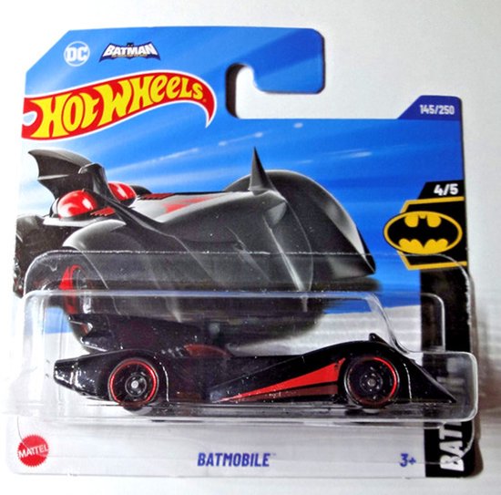 HOT WHEELS BATMOBILE DC BLACK RED 145/250 (1:64) HW BATMAN 4/5 2025 van Hot Wheels