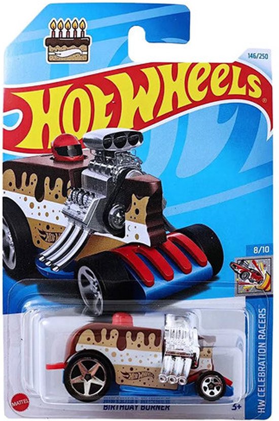 HOT WHEELS BIRTHDAY BURNER CAKE 146/250 RED (1:64) HW CELEBRATION RACERS 8/10 van Hot Wheels