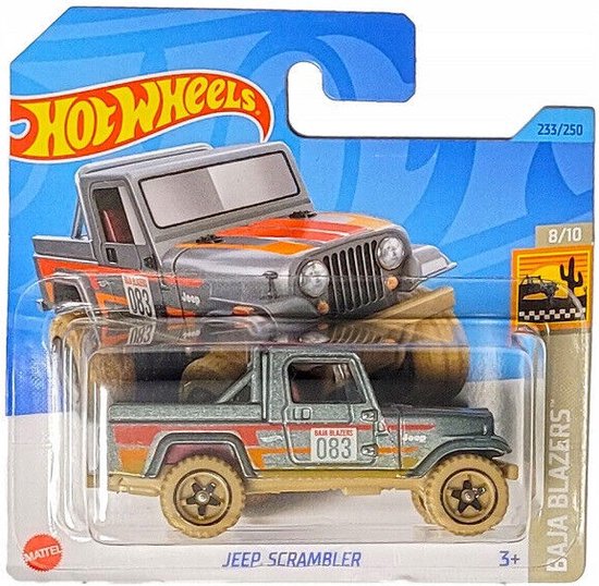 HOT WHEELS BL Jeep Scrambler 233/250 083 HW BAJA BLAZERS 8/10 van Hot Wheels