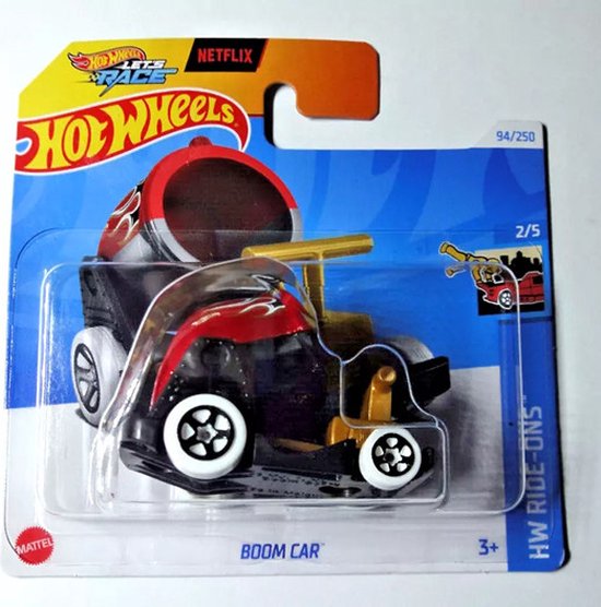 HOT WHEELS BOOM CAR 94/250 RED/GOLD 1:64 HW RIDE-ONS 2/5 van Hot Wheels