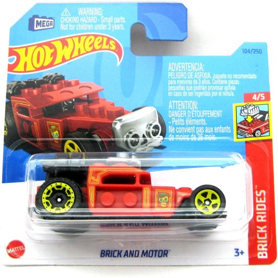 HOT WHEELS BRICK AND MOTOR ORANGE 104/250 (1:64) HW BRICK RIDES 4/5 van Hot Wheels