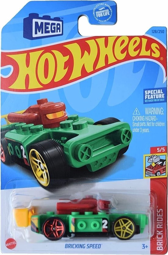 HOT WHEELS BRICKING SPEED 128/250 GREEN (1:64) BRICK RIDES 5/5 van Hot Wheels