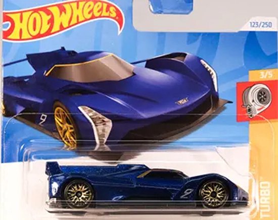 HOT WHEELS CADILLAC PROJECT GTP HYPERCAR 123/250 BLUE METALIC 1:64 HW TURBO 3/5 van Hot Wheels