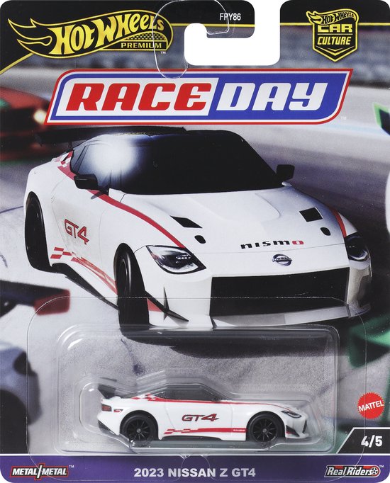 Hot Wheels Car Culture Race Day 2023 Nissan Z GT4 HRV73 van Hot Wheels