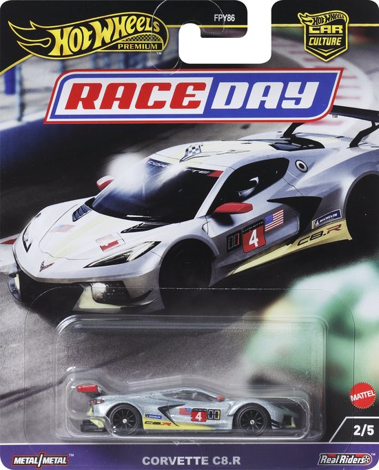 Hot Wheels Car Culture Race Day Chevrolet Corvette C8.R van Hot Wheels