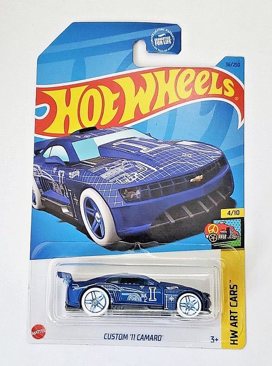 Hot Wheels Custom 11 Camaro - Die Cast 7 cm - Voertuig - Spaar ze allemaal van Hot Wheels