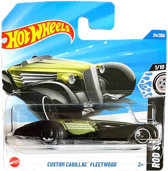 HOT WHEELS CUSTOM CADILLAC FLEETWOOD METALIC GREEN 24/250 HW ROD SQUAD 1/10 van Hot Wheels