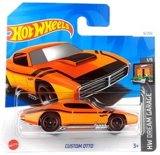 HOT WHEELS CUSTOM OTTO ORANGE 6/250 HW DREAM GARAGE 1/5 1:64 van Merkloos