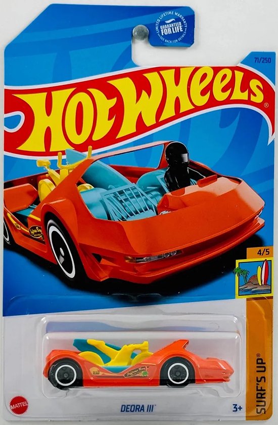 HOT WHEELS DEORA III ORANGE 71/250 1:64 SURF'S UP 4/5 van Hot Wheels