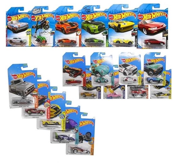 Hot Wheels Die Cast voertuig - 6 cm - 1 exemplaar - Spaar ze allemaal - Van Metaal - Schaal 1:64 van Merkloos