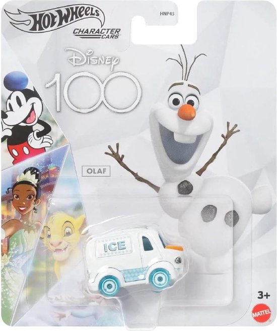 Hot Wheels Disney 100 Years - Frozen Olaf Character Car 2023 van Merkloos