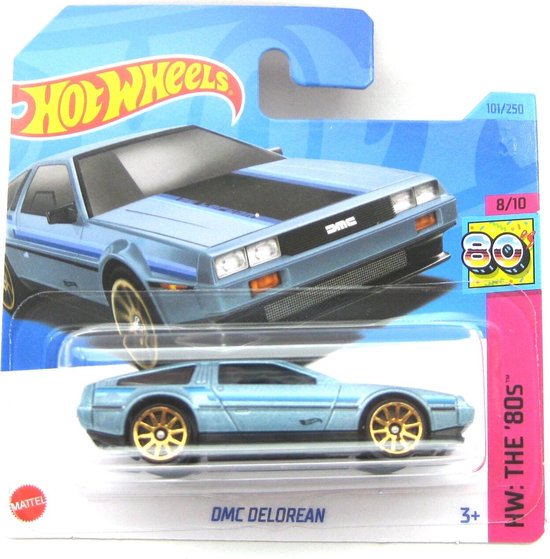 HOT WHEELS DMC DELOREAN METALIC BLUE 101/250 (1:64) HW THE '80 8/10 van Hot Wheels
