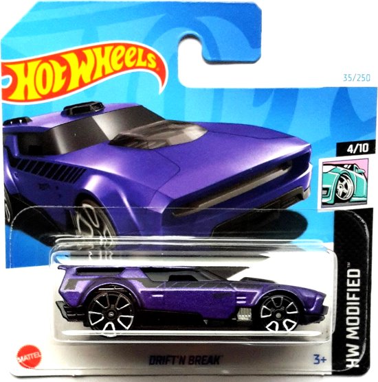 HOT WHEELS DRIFT'N BREAK PURPLE 35/250 1:64 HW MODIFIED 4/10 van Hot Wheels