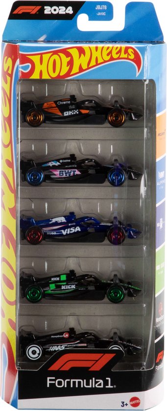 Hot Wheels F1 Racing - Formule 1 Race Team 5 Autoset