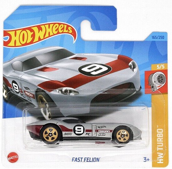 HOT WHEELS FAST FELION GREY 165/250 1:64 HW TURBO 5/5 van Hot Wheels