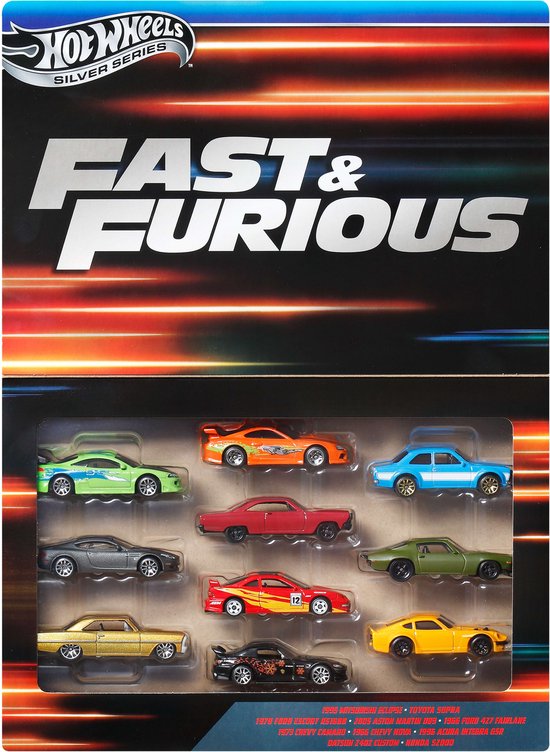Hot Wheels Fast & Furious 10-pack Auto's JCT92 van Hot Wheels