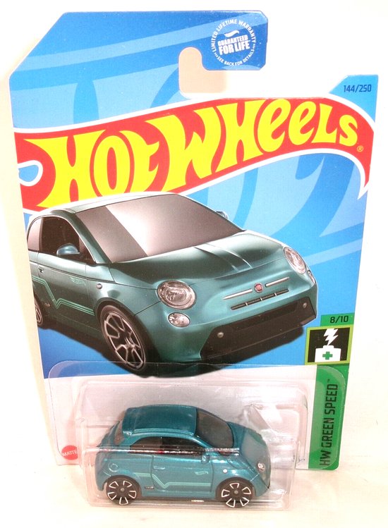 HOT WHEELS FIAT PANDA 500e 144/250 1:64 BLAUW van Hot Wheels