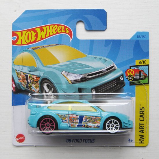 HOT WHEELS FORD FOCUS 08 83/250 1:64 TURQOISE 08/10 van Hot Wheels