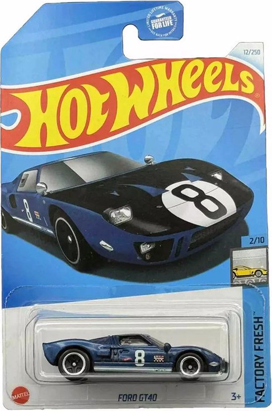 HOT WHEELS FORD GT40 BLUE 12/250 1:64 FACTORY FRESH 2/10 van Hot Wheels