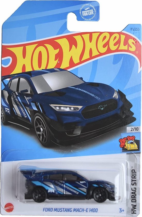 HOT WHEELS FORD MUSTANG MACH-E1400 81/250 DIAMANT BLUE 1:64 HW DRAG STRIP 2/10 van Hot Wheels