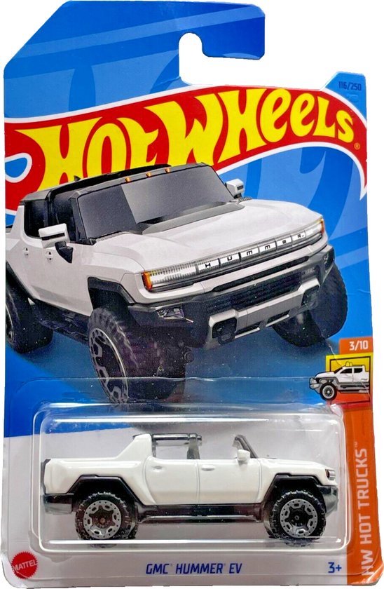 HOT WHEELS GMC HUMMER EV 116/250 1:64 WHITE HW HOT TRUCKS 3/10 van Hot Wheels