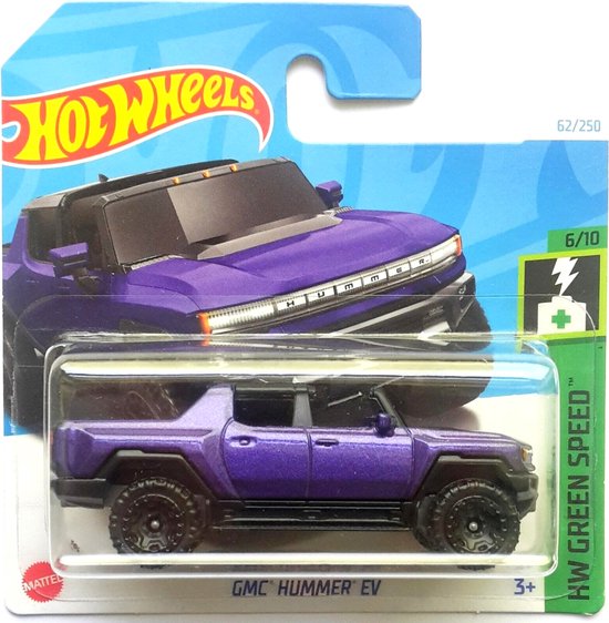 HOT WHEELS GMC HUMMER EV PURPER 62/250 1:64 HW GREEN SPEED 6/10 van Hot Wheels