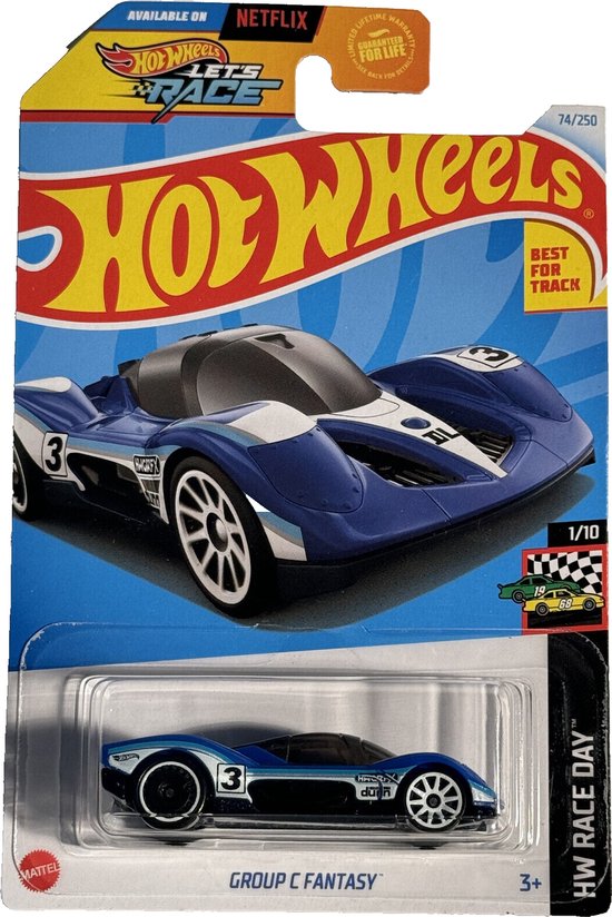 HOT WHEELS GROUP C FANTASY BLUE 74/250 (1:64) HW RACE DAY 1/10 van Hot Wheels