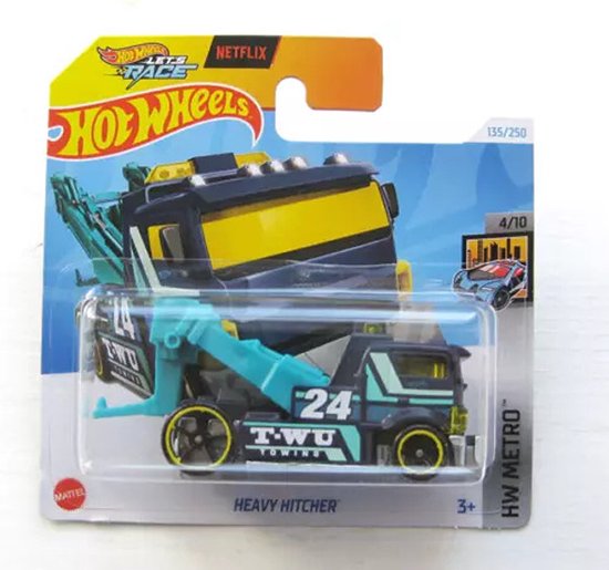 HOT WHEELS HEAVY HITCHER 24 TURQUOISE 135/250 1:64 HW METRO 4/10 van Hot Wheels