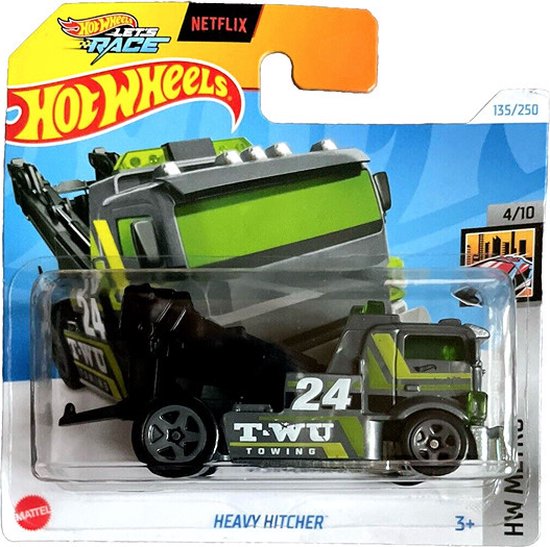 HOT WHEELS HEAVY HITCHER GREY/GREEN 135/250 1:64 HW METRO 4/10 van Hot Wheels