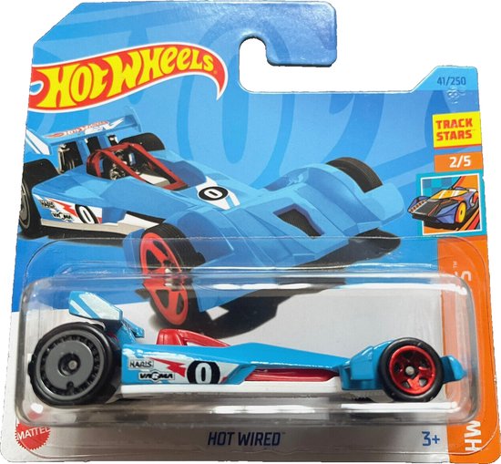 HOT WHEELS HOT WIRED BLUE 41/250 1:64 HW TRACK CHAMPS 2/5 van Hot Wheels