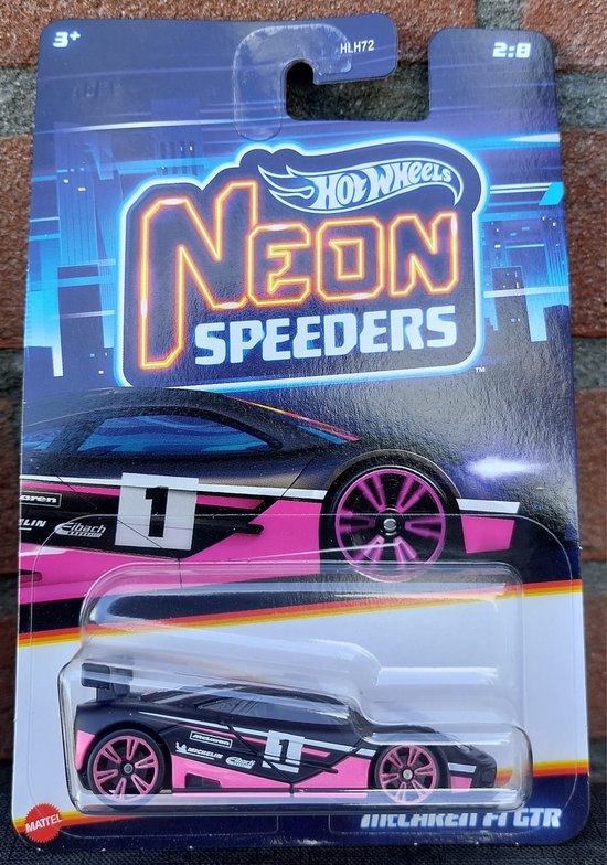 Hot Wheels HRW76 Neon Speeders Mc Laren F1 GTR van Hot Wheels