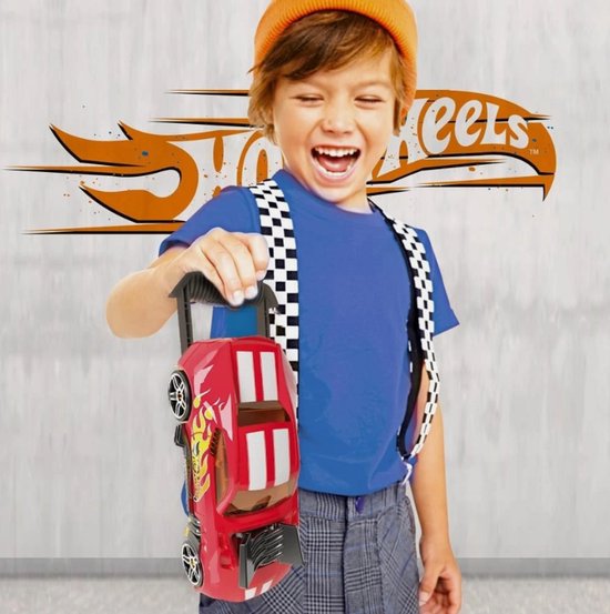 Hot Wheels HWCC15R - Speelgoedauto en Walizka - Rood - Opbergruimte van Merkloos