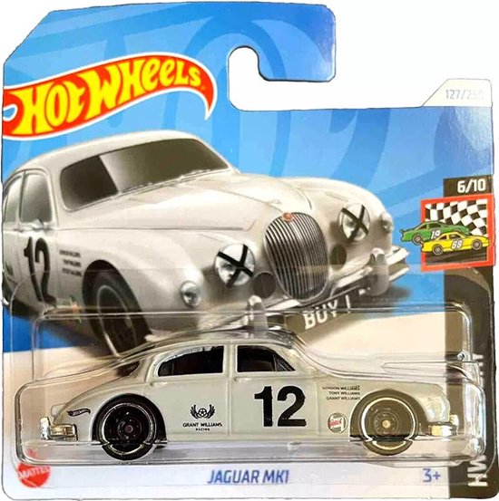 HOT WHEELS JAGUAR 12 MK1 GREY 127/250 1:64 HW RACE DAY 6/10 van Hot Wheels