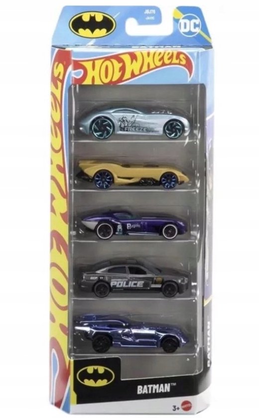 Hot Wheels JBJ76 Batman 5-delige autoset van Merkloos