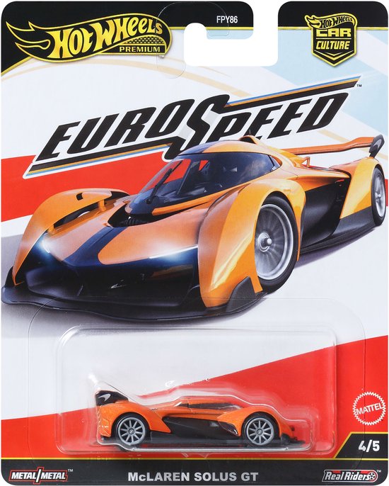 Hot Wheels JBK78, Racewagen, 3 jaar, Metaal, Zwart, Oranje van Merkloos