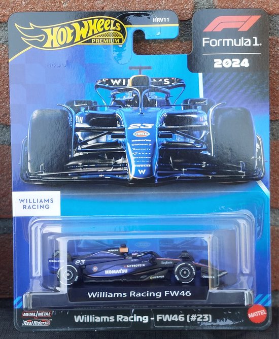 Hot Wheels JBM15 Williams Racing FW46, #23, blue van Hot Wheels