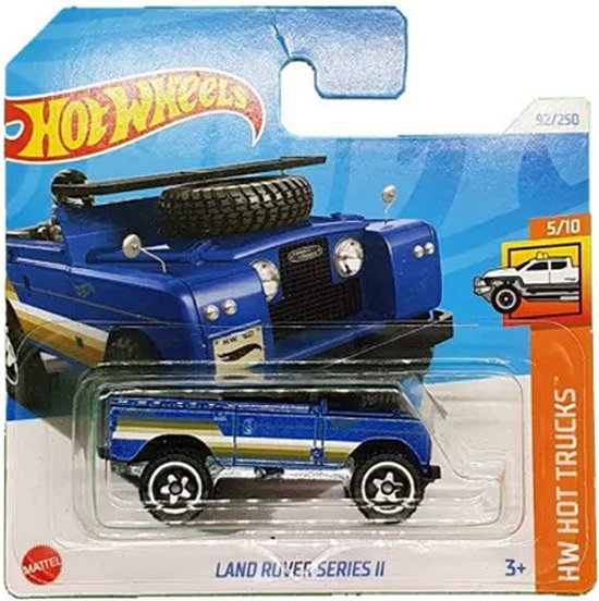 HOT WHEELS LAND ROVER SERIES II 92/250 1:64 BLUE HW HOT TRUCKS 5/10 van Hot Wheels