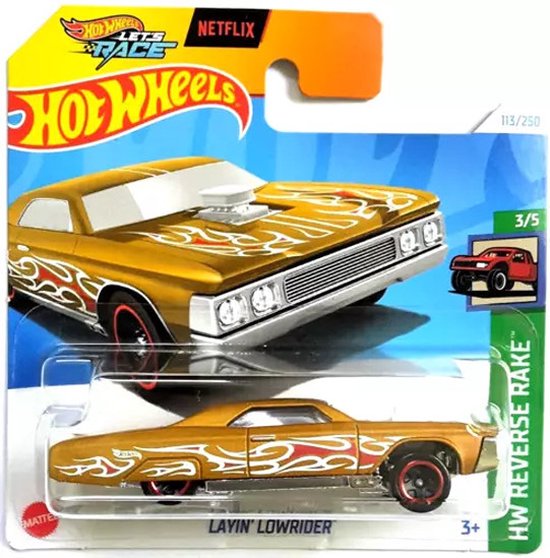 HOT WHEELS LAYIN LOWRIDER GOLD 113/250 HW REVERSE RAKE 3/5 (1:64) van Hot Wheels