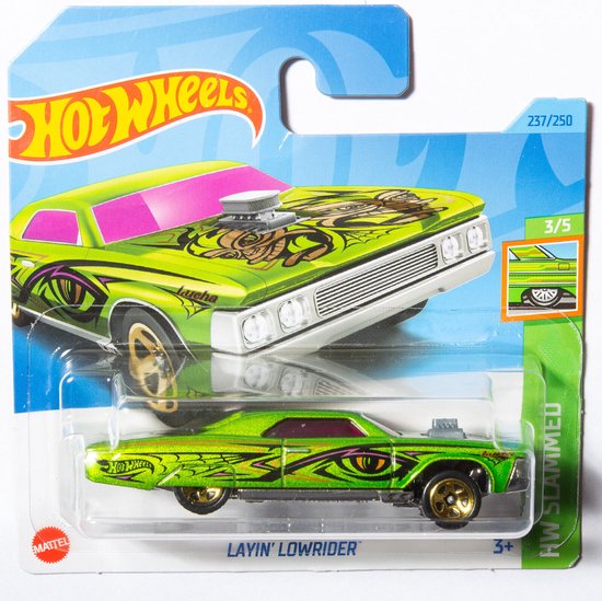 HOT WHEELS LAYIN LOWRIDER GREEN 237/250 HW SLAMMED (1:64) van Hot Wheels