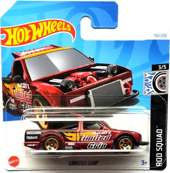 HOT WHEELS LIMITED GRIP 50/250 1:64 RED van Hot Wheels