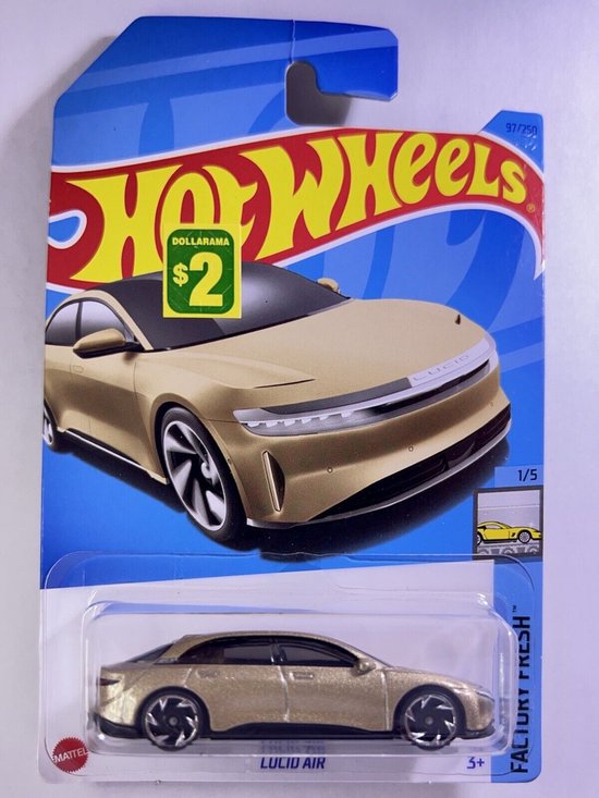 HOT WHEELS LUCIO AIR 97/250 1:64 GOLD HW FACTORY FRESH 1/5 van Hot Wheels