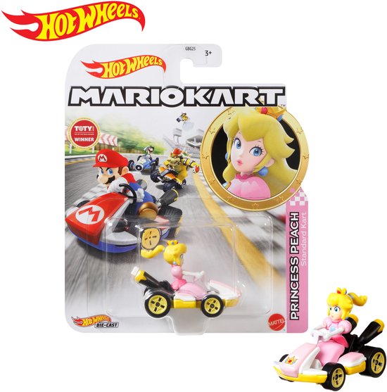 Hot Wheels - Mario Kart 1:64 Replica - Peach van Merkloos