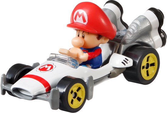 Hot Wheels Mario Kart MarioKart Baby Mario and B-Dasher van Hot Wheels