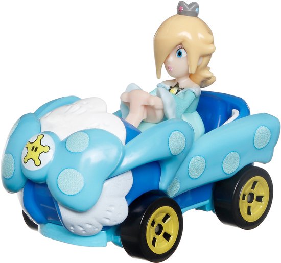 Hot Wheels Mario Kart MarioKart Mario Rosalina Birthday Girl, Voertuig, 3 jaar, Kunststof, Meerkleurig van Merkloos
