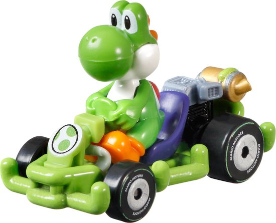 Hot Wheels Mario Kart MarioKart Yoshi and Pipe Frame, Auto, 3 jaar, Groen van Hot Wheels